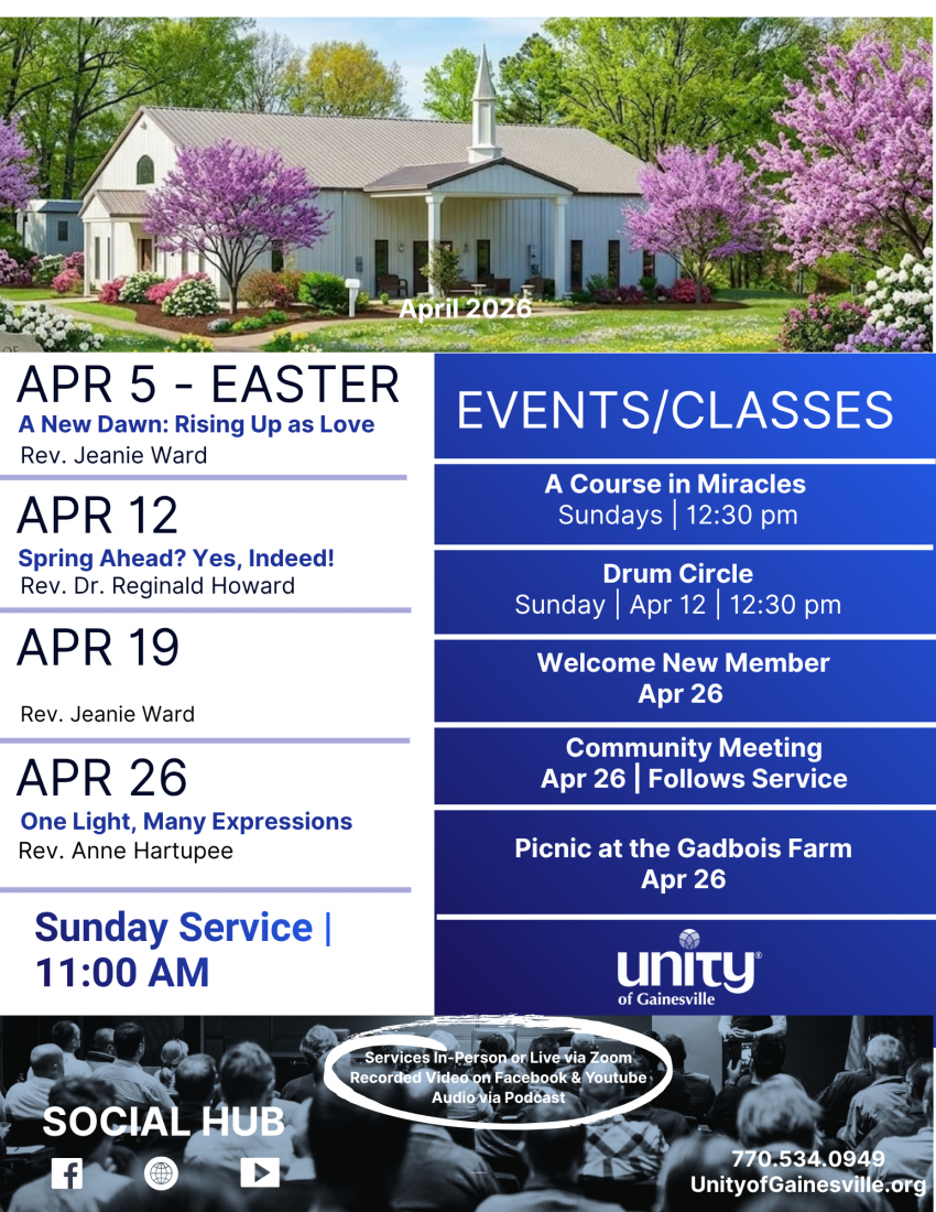 April Events Flyer