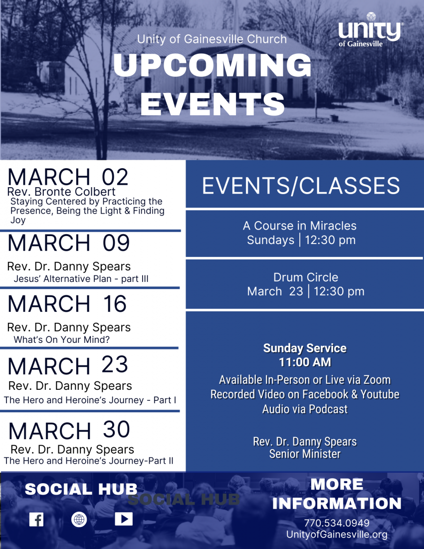 March events flyer