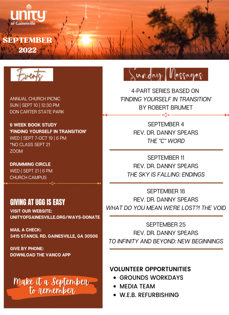September Events Flyer