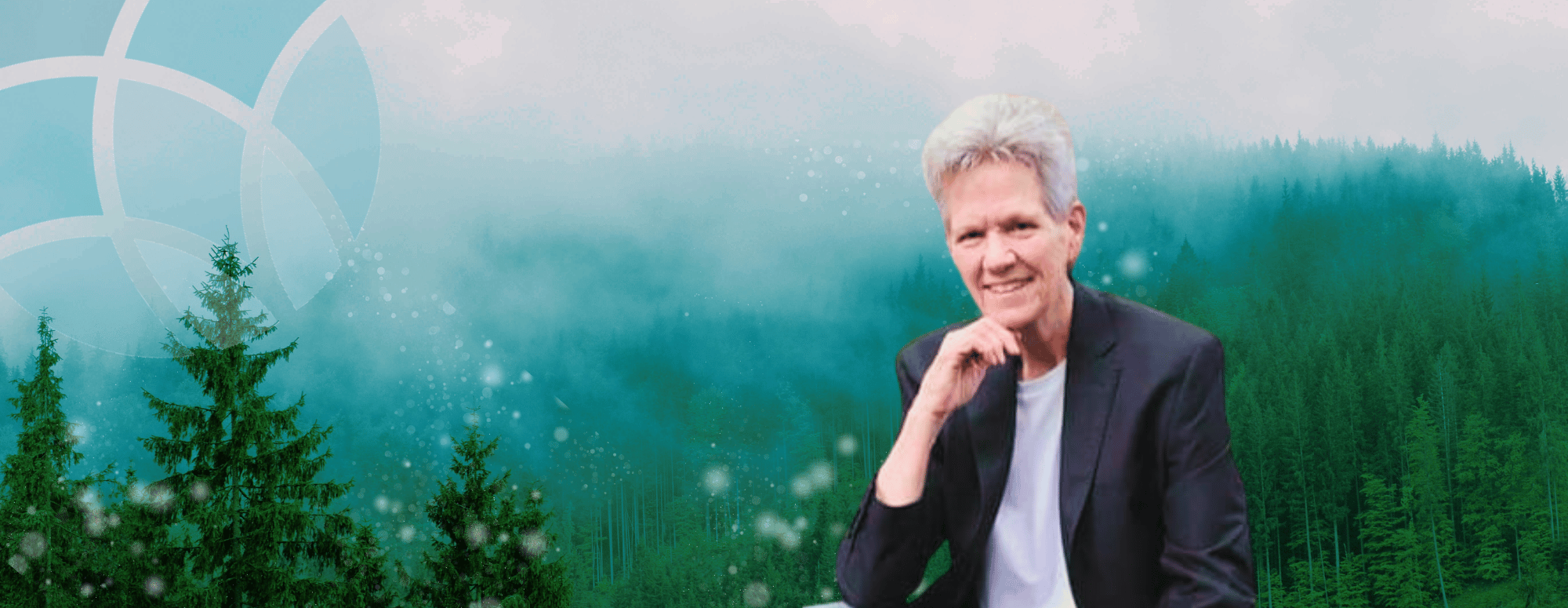 Rev. Jeanie Ward on abstract background