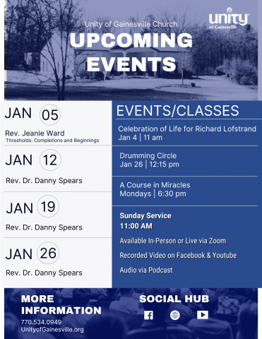 January Events at a Glance